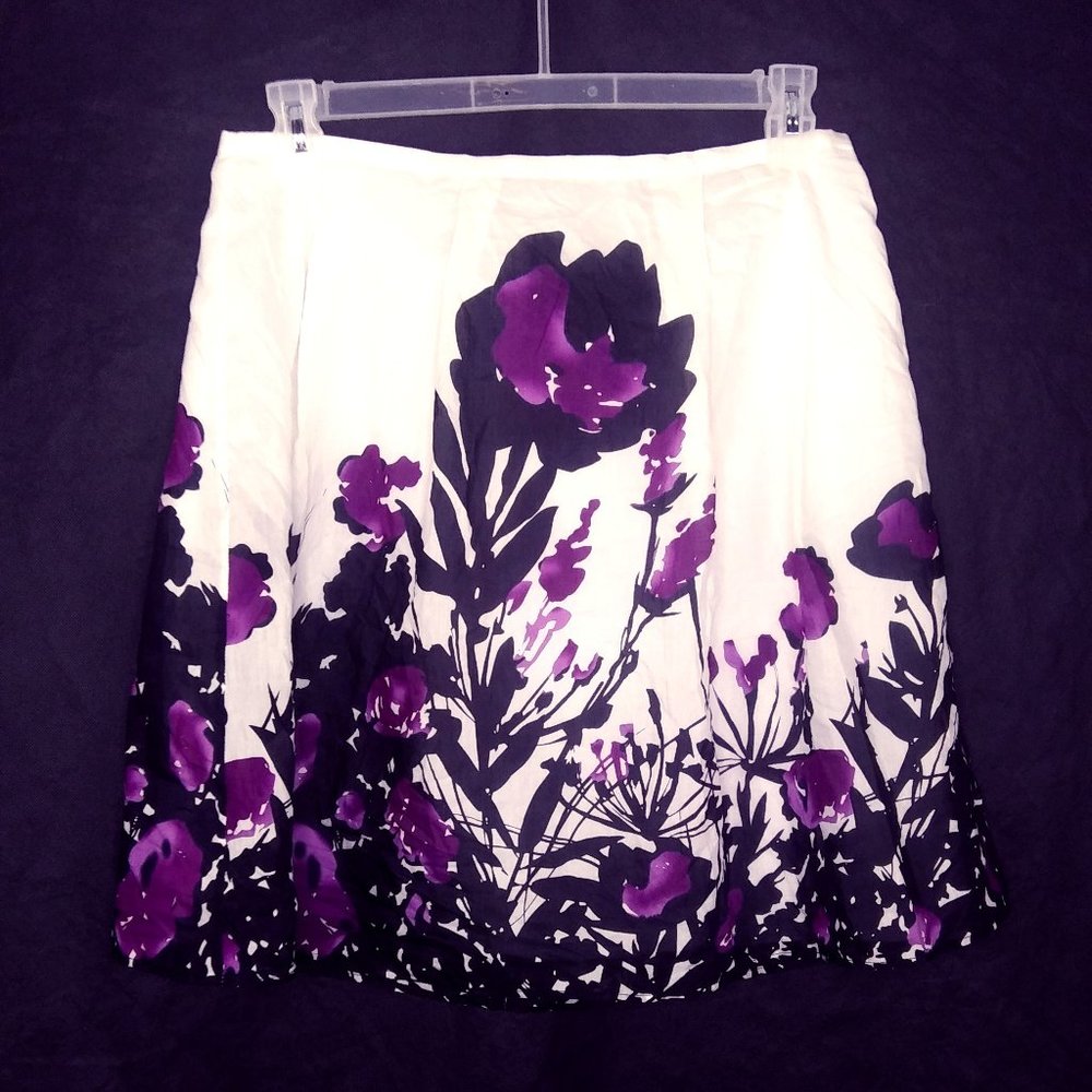Dalia Collection Magenta Combo Silk Cotton Skirt